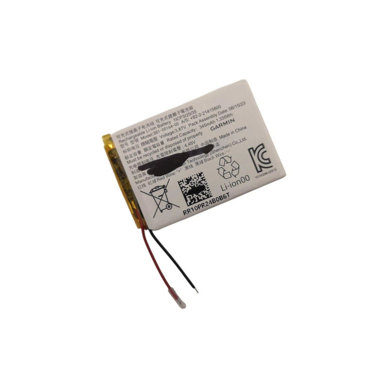 Батарея Garmin Instinct Solar STD-810G 361-00164-00 345mah 1.33Wh 3.7B