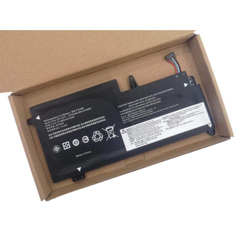 Батарея Lenovo ThinkPad S2 2nd Gen 01AV435 01AV400 01AV437 SB10K97592 SB10J78997 42Wh 11.4B 3685mah