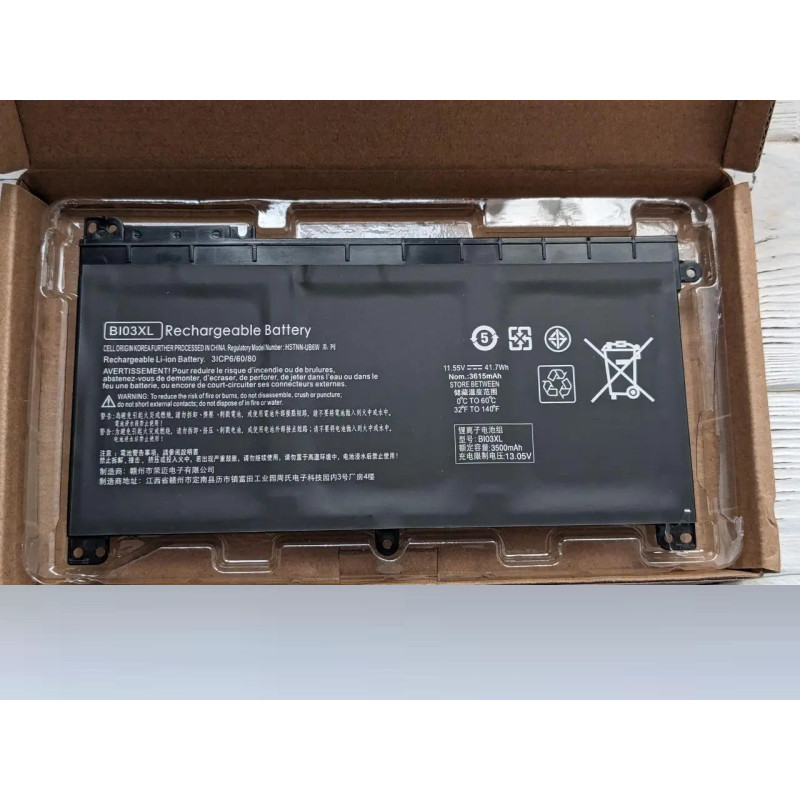 Батарея HP Pavilion X360 HSTNN-UB6W HSTNN-LB7P 843537-421 843537-541 BI03XL 3500mah 41.7Wh 11.55B
