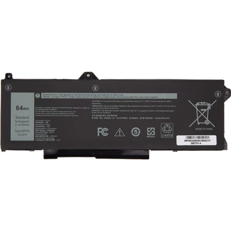 Батарея DELL Latitude 14 5421 5431 15 5521 5531 Precision 3470 3561 3571 GRT01 4000mah 64Wh 15.2B