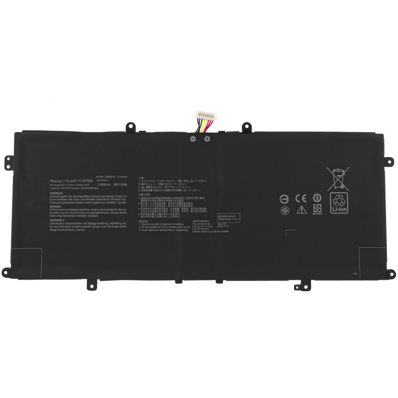 Батарея Asus ZenBook U4700 U3700 UX425EA UX325EA C41N1904 C41N1904-1 4347mah 67Wh 15.48B