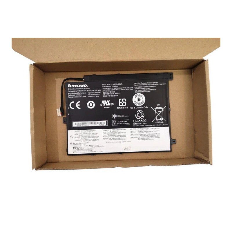 Батарея Lenovo ThinkPad Tablet 10 45N1728 45N1729 45N1730 45N1733 8920mah 33Wh 3.7В Servise Original