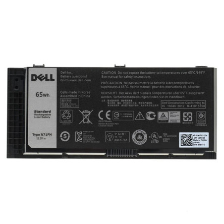 Батарея DELL Precision M6600 M6800 FV993 FJJ4W T3NT1 PG6RC N71FM 8550mah 97Wh 12.6B Original