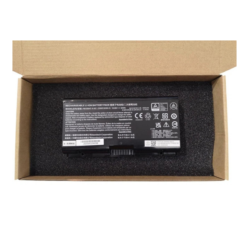 Батарея Clevo Dream Machines PB51RF-G PB70EF-G PB50BAT-6 PB50BAT-6-62 5500mah 62Wh 10.95B Original