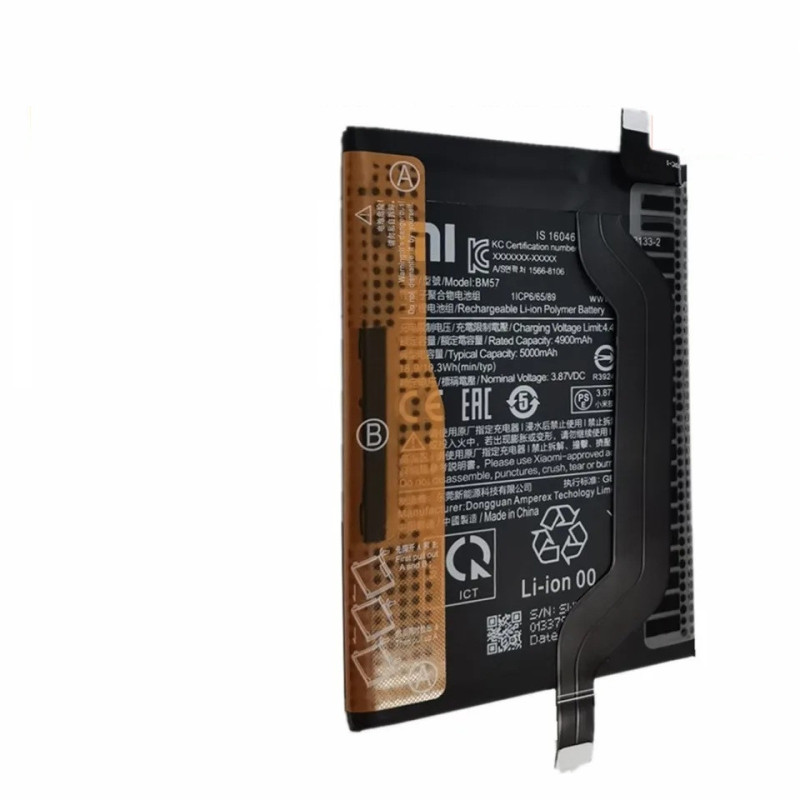 Батарея Xiaomi Poco X3 GT Redmi Note 10 Pro BM57 3.87B 5000mah
