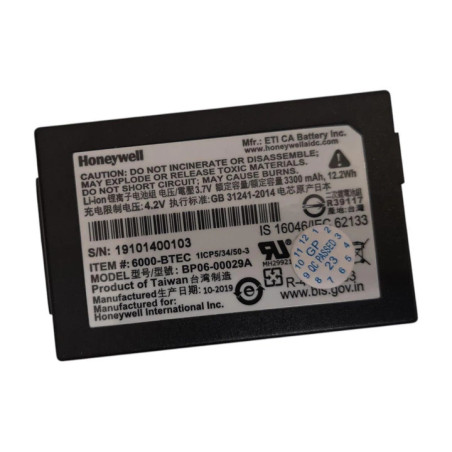 Батарея Honeywell Dolphin 6000LU1 BP06-00028A BP06-00029A 6000-BTSC 3300mah 3.7B Original