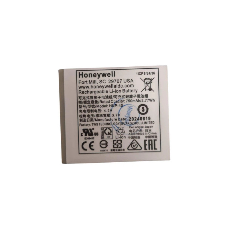 Батарея Honeywell 1602G 50129434-001 HNP-40 750mah 3.7B Original Батарея Honeywell 1602G 50129434-001 HNP-40 750mah 3.7B Original