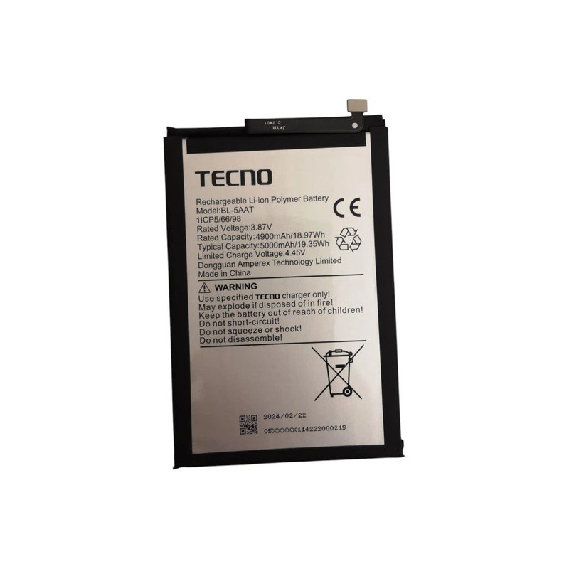 Батарея Tecno Infinix BL-5ABI BL-5AAX BL-5AAI BL-5AAT 5000mah 3.85В Original Батарея Tecno Infinix BL-5ABI BL-5AAX BL-5AAI BL-5AAT 5000mah 3.85В Original