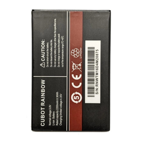 Батарея CUBOT Rainbow 2200mah 3.8B