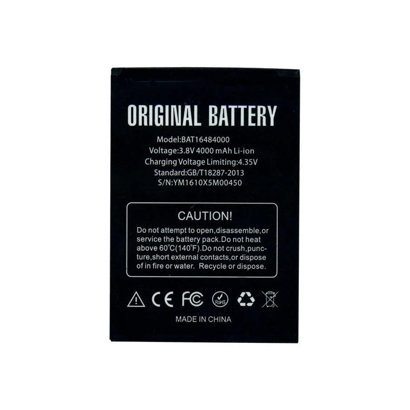 Батарея Doogee x5 max pro bat16484000 3.8B 4000mah Батарея Doogee x5 max pro bat16484000 3.8B 4000mah