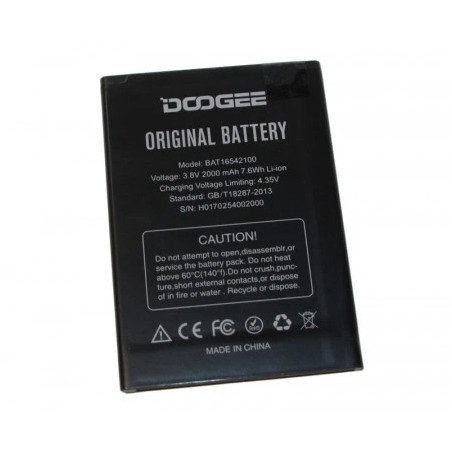 Батарея Doogee x9 mini bat16542100 2000mah 3.8B