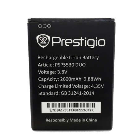 Батарея Prestigio psp5530 Grace Z5 2600mah