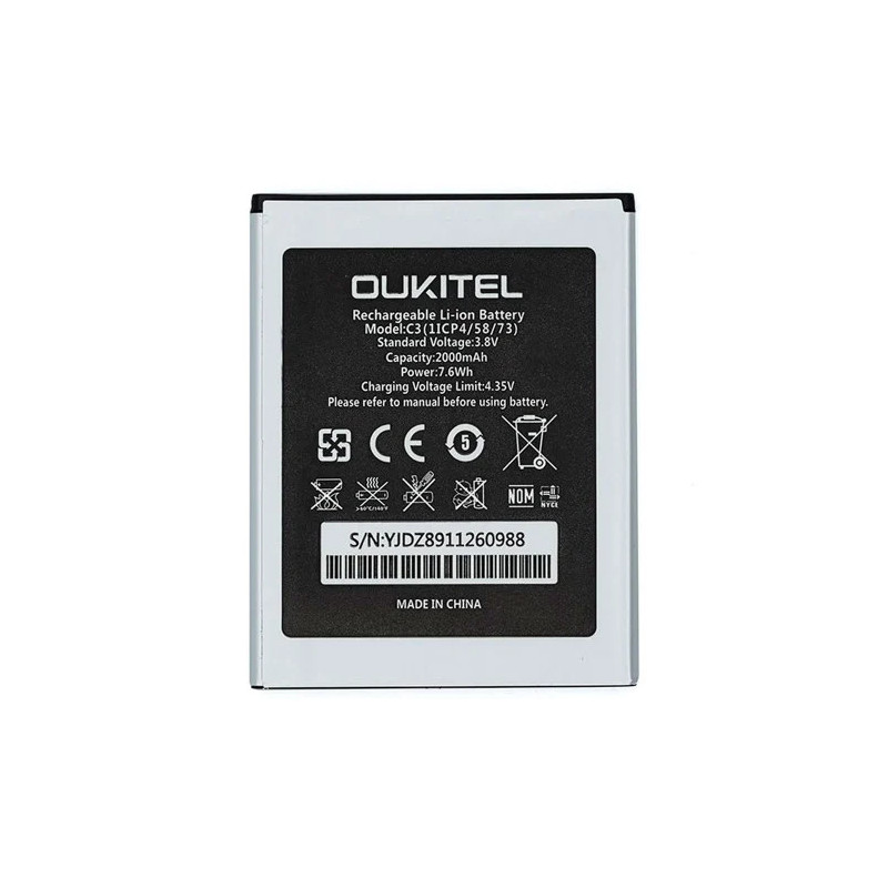 Батарея Oukitel c3 Bravis a503 Joy S-TELL M510 2000mah 3.8B