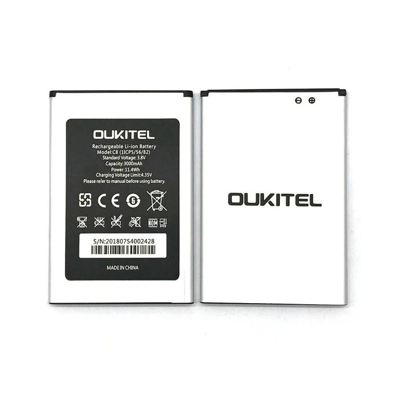 Батарея Oukitel c8 S-tell M655 3000mah 3.8B Батарея Oukitel c8 S-tell M655 3000mah 3.8B