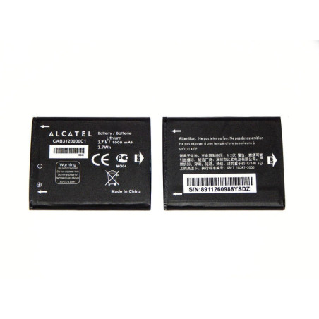 Батарея Alcatel CAB3120000C1 OT880 1000mah 3.7B