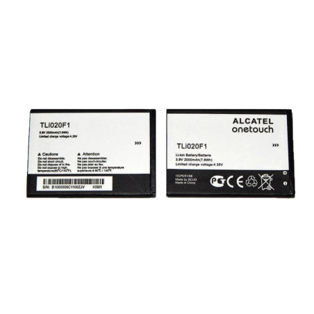 Батарея Alcatel TLi020F1 TLI020F7 TLi019B2 TLi019B1 7041d 6036Y 4045 Elevate Pop Star 4G 2000mah 3.8B