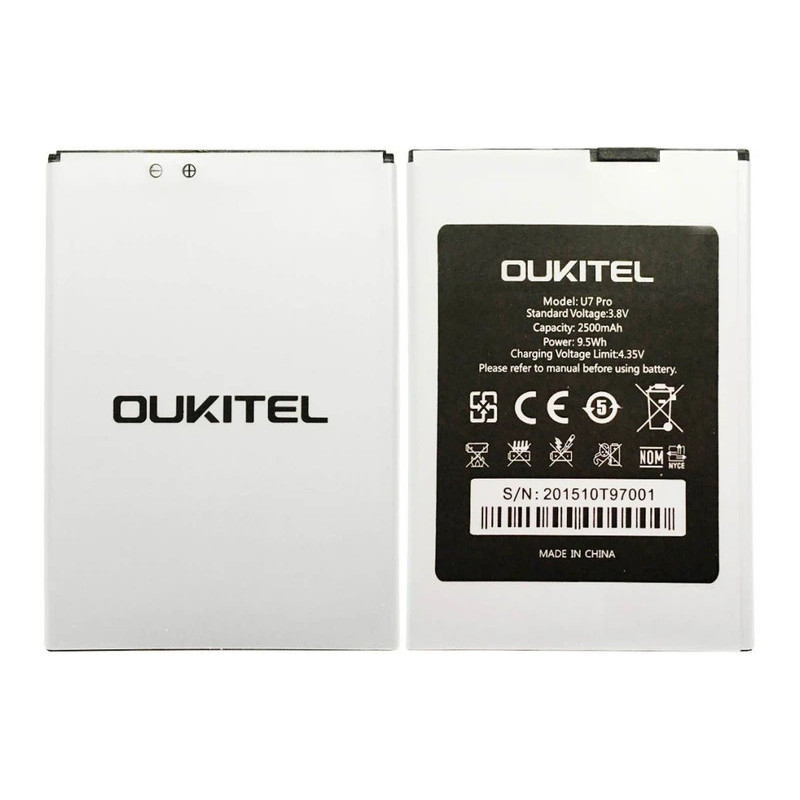Батарея Oukitel u7 pro 2500mah 3.8B Батарея Oukitel u7 pro 2500mah 3.8B