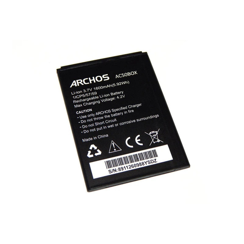 Батарея Archos AC50BOX 50b G-Smart Arty A3 Oxygen 1600mah 3.7B Батарея Archos AC50BOX 50b G-Smart Arty A3 Oxygen 1600mah 3.7B