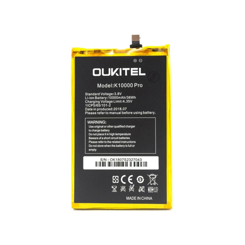 Батарея Oukitel k10000 pro 3.8B Батарея Oukitel k10000 pro 3.8B