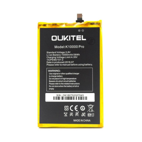 Батарея Oukitel k10000 pro 3.8B