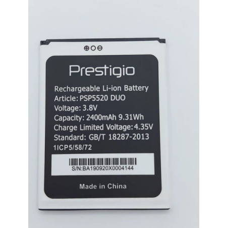 Батарея Prestigio psp5520 Muze B5 2400mah 3.8B