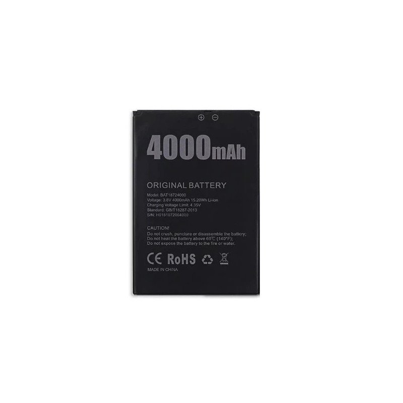 Батарея Doogee x70 bat18724000 4000mah 3.8B