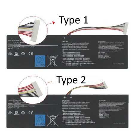 Батарея Gigabyte Aero 14 15 15X 15W P64Wv7 GAG-J40 6200mah 94.24Wh Original Type-A 15.2B