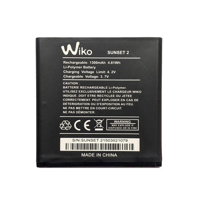 Батарея Wiko 2502 2510 4050 Sunny 2 Sunset 2 3.7В