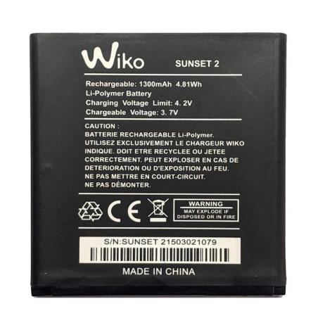 Батарея Wiko 2502 2510 4050 Sunny 2 Sunset 2 3.7В