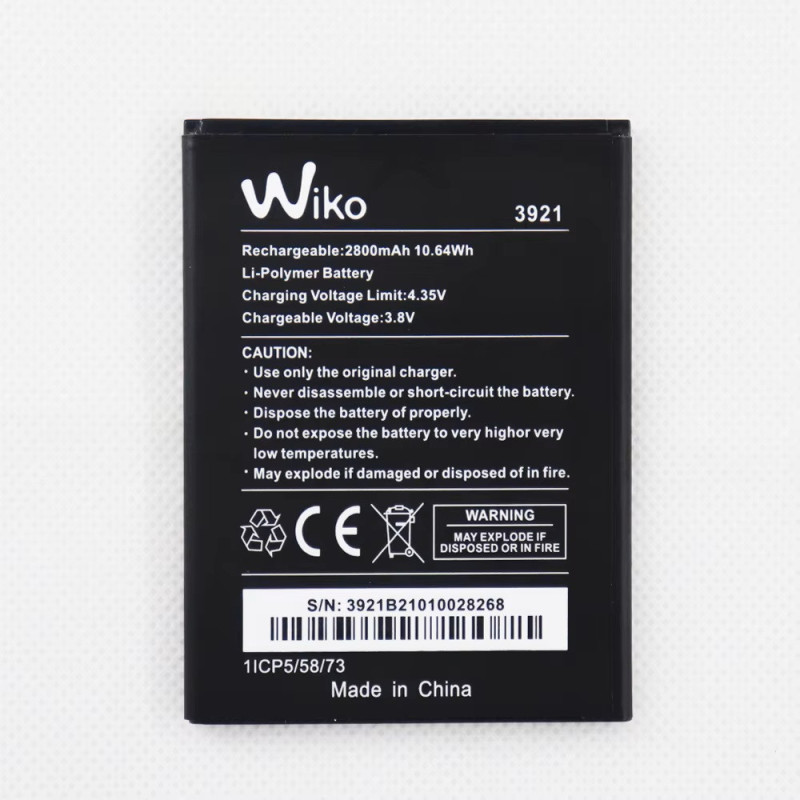 Батарея Wiko Lenny 5 3921 Robby2 2800mah 3.8B