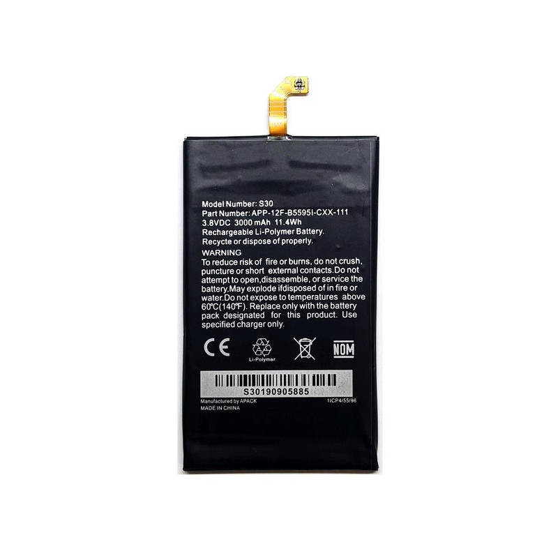 Батарея Caterpillar CAT S30 APP-12F-B5595I-CXX-111 3000mah 3.8B