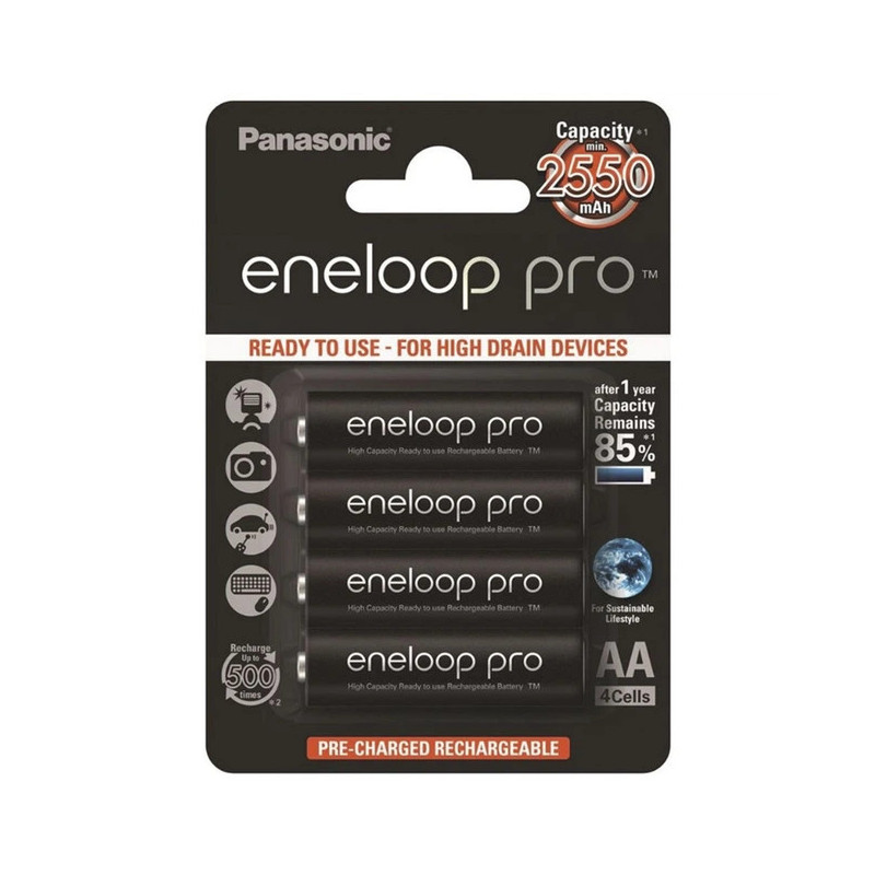 Батарея AA Panasonic Eneloop Pro 2550 mah 4 шт 1.2B 2550mah