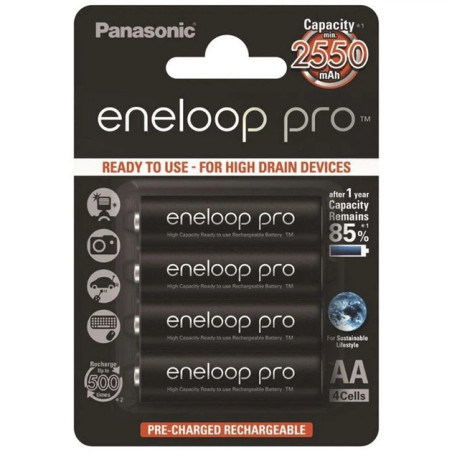 Батарея AA Panasonic Eneloop Pro 2550 mah 4 шт 1.2B 2550mah