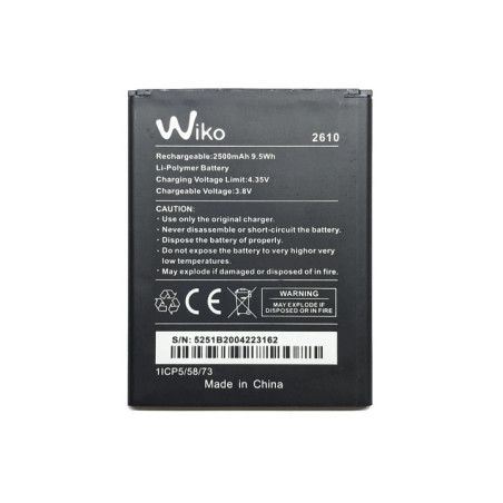 Батарея Wiko 2610 Jerry 2 Jerry 3 Lenny 4 Plus Y60 Wiko View Harry 2 Tommy 3 Plus V12BNL N2B 2500mah 3.8B