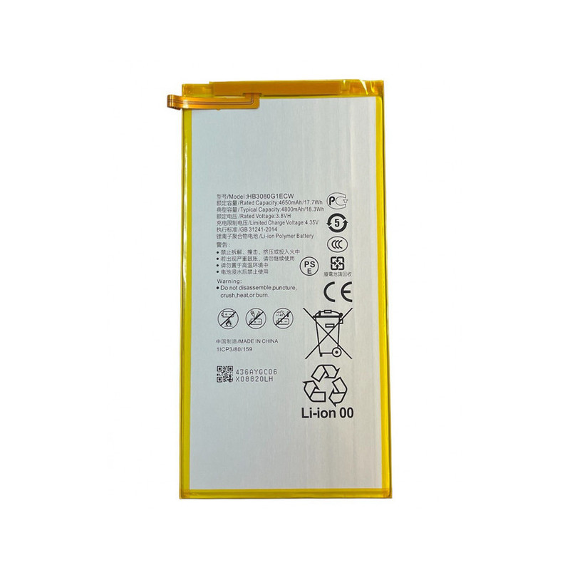 Батарея Huawei MediaPad T1 HB3080G1 EBW EBC Huawei MediaPad M1 MediaPad T3 8.0 MediaPad T3 10 4800mah 3.8B Батарея Huawei MediaPad T1 HB3080G1 EBW EBC Huawei MediaPad M1 MediaPad T3 8.0 MediaPad T3 10 4800mah 3.8B