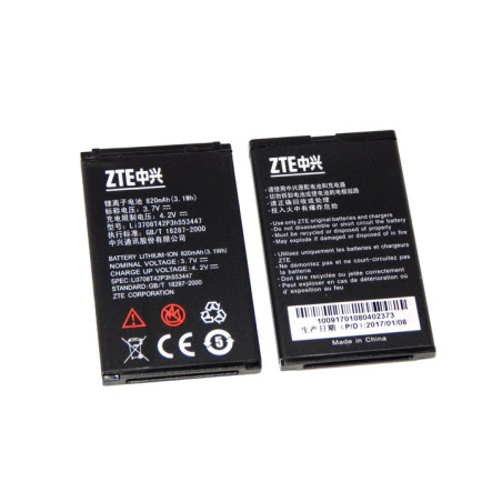 Батарея ZTE Wi-Fi-router C310 C70 C78 C85 C88 E520 Essenze Agent LI3708T42P3H553447 820mah 3.7B