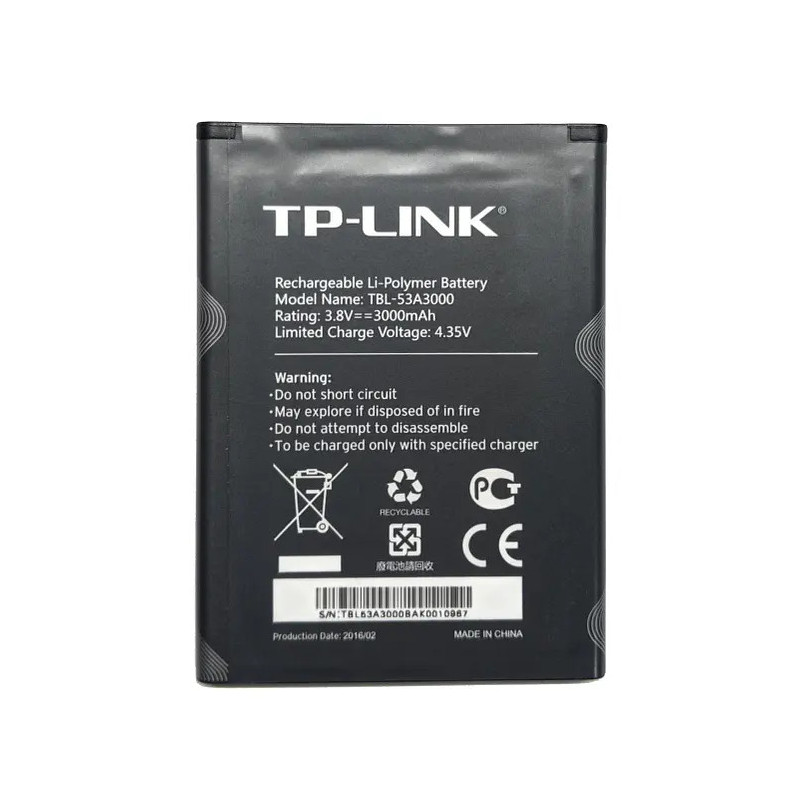 Батарея TP-Link TBL-53A3000 M7650 3000mah 3.8B