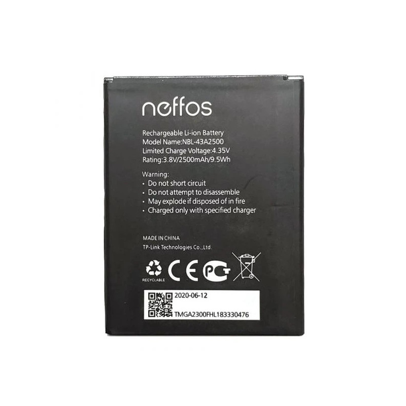 Батарея TP-Link Neffos NBL-43A2500 C7S TP7051 2500mah 3.8B Original