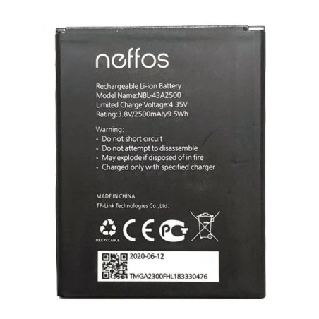 Батарея TP-Link Neffos NBL-43A2500 C7S TP7051 2500mah 3.8B Original
