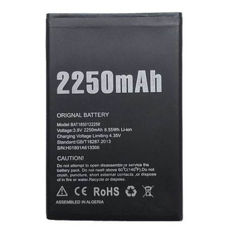 Батарея Doogee x11 BAT1850122250 2250mah 3.8B