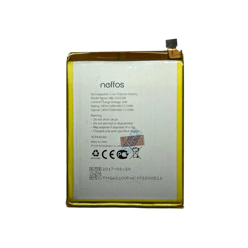 Батарея TP-Link Neffos NBL-35A3200 N1 TP908A 3200mah 3.85B