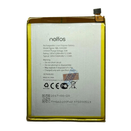 Батарея TP-Link Neffos NBL-35A3200 N1 TP908A 3200mah 3.85B