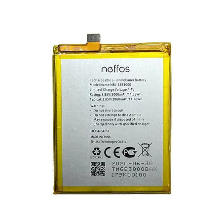 Батарея TP-Link Neffos NBL-35B3000 C7 TP910A TP910C X9 TP913A 3000mah 3.85B