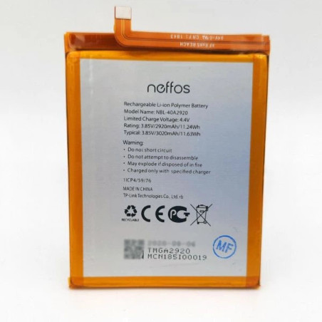 Батарея TP-Link Neffos NBL-40A2920 TP706A Neffos C9A 2920mah 3.85B