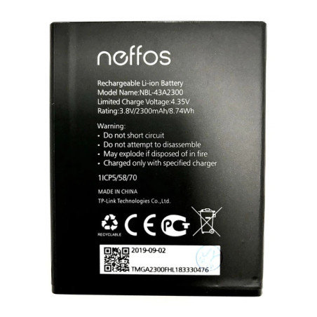 Батарея TP-Link Neffos NBL-43A2300 TP703A C5A TP704A C5s 2300mah 3.85B
