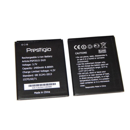 Батарея Prestigio psp3515 Wize Muze U3 LTE 2400mah 3.7B