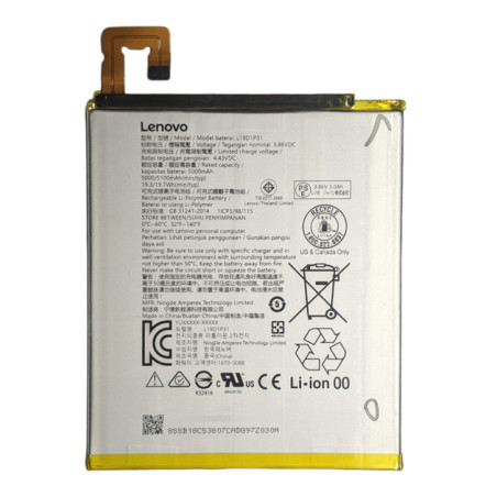 Батарея Lenovo Tab M8 TB-8505F TB-8705F Tab M8 FHD L19D1P31 5100maah 3.85B