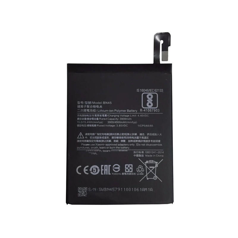 Батарея Xiaomi BN45 Redmi Note 5 4000mah 3.85B