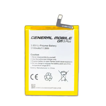 Батарея General Mobile GM 5 PLUS 3100mah 3.85B