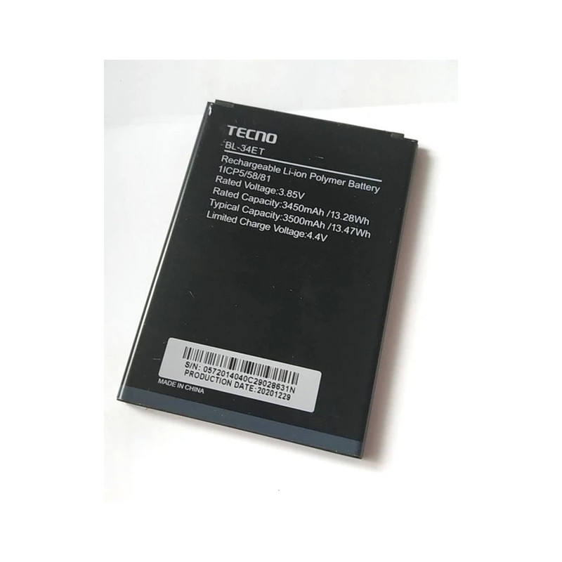 Батарея Tecno BL-38BT 4000mah 3.85B
